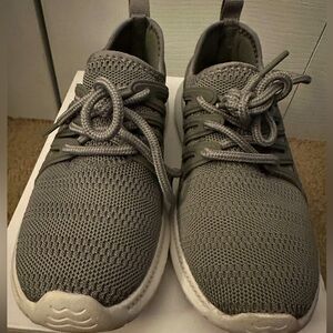 Lightly Used Gray Mesh Sneakers Size 1.